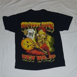 Vintage Tales From The Crypt Black Sloppy Joe's 1997 Graphic T-Shirt